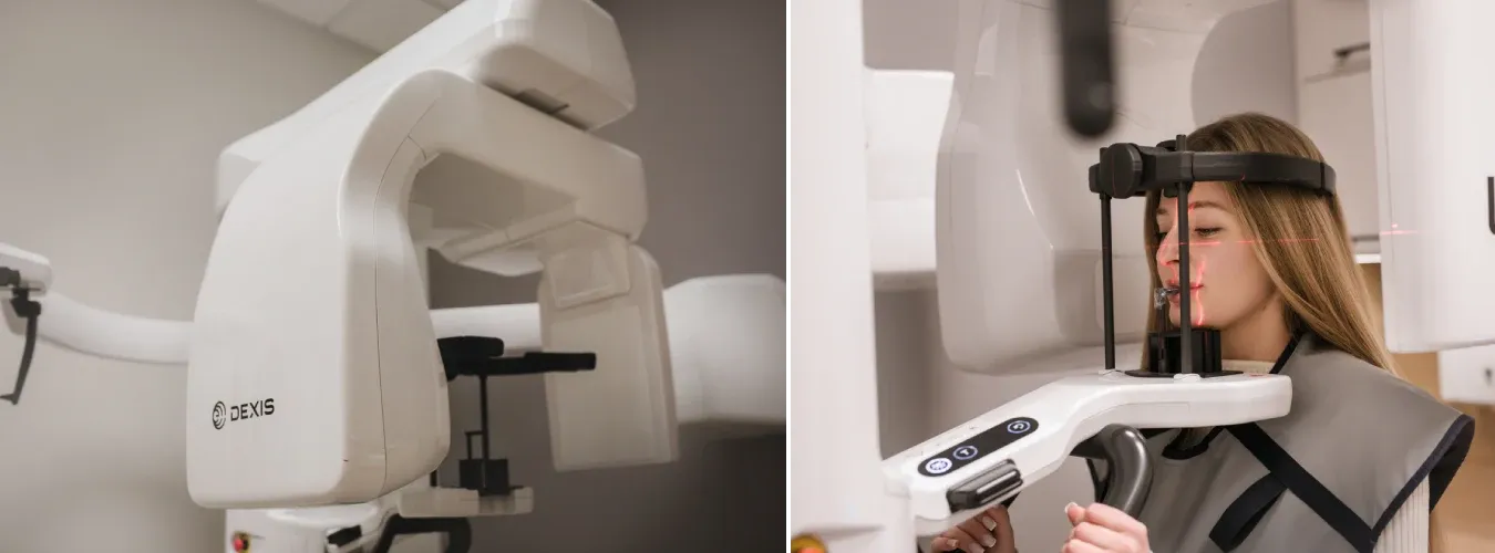 Dental CBCT scanner in the imaging room at ProDent